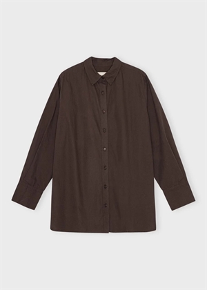 Clean poplin skjorte dark Brown Moshi Moshi 